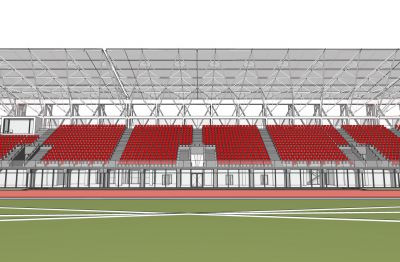 wizualizacja Podkarpackiego Centrum Lekkiej Atletyki